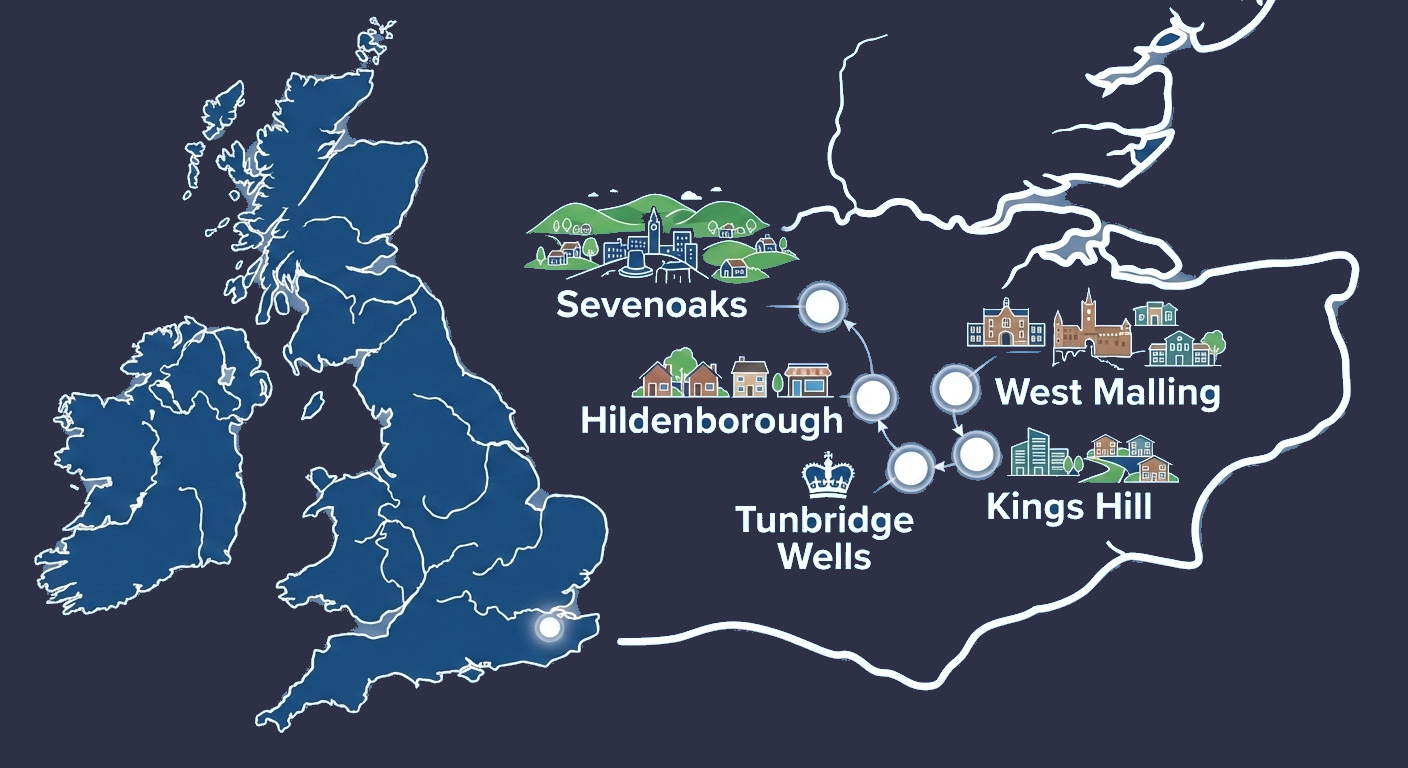 Areas Covered in Kent